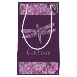 Petit Sac Cadeau Patine pourpre : Libellule