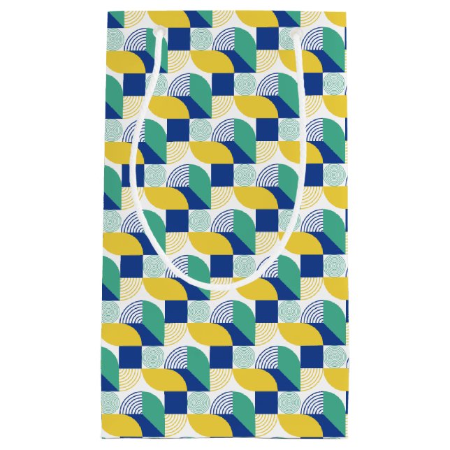 Petit Sac Cadeau Patters bleus (Devant)
