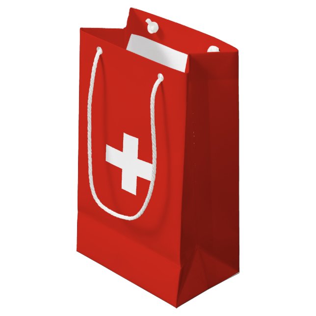 Petit Sac Cadeau pavillon suisse (Devant Angle)