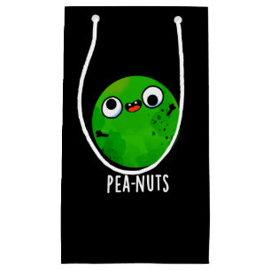Petit Sac Cadeau Pea-nuts Funny Crazy Pea Pun Dark BG