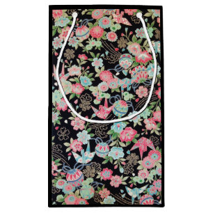 Petit Sac Cadeau Peace Orizuru et Flower, design japonais