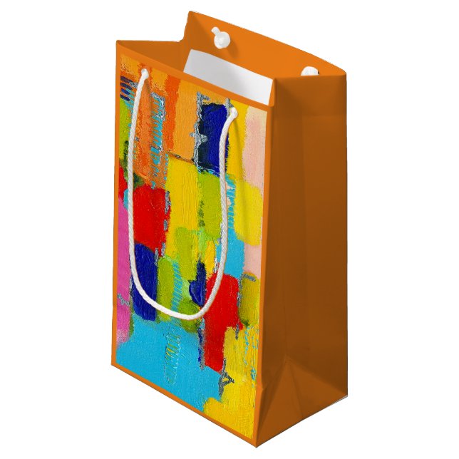 Petit Sac Cadeau Peinture Abstraite fantastique par Kris Taylor (Devant Angle)