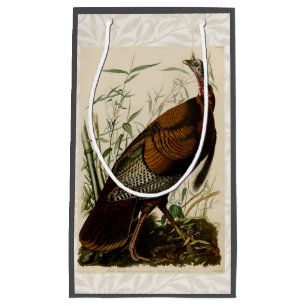 Petit Sac Cadeau Peinture d'oiseaux sauvages de Turquie Audubon