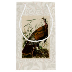 Petit Sac Cadeau Peinture d'oiseaux sauvages de Turquie Audubon