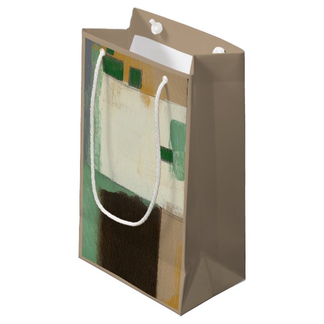 Petit Sac Cadeau Peinture expressionniste avec pointes de brosse lo (Devant Angle)