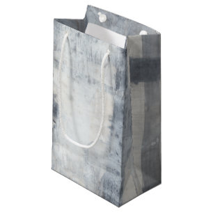 Petit Sac Cadeau Peinture grise contemporaine