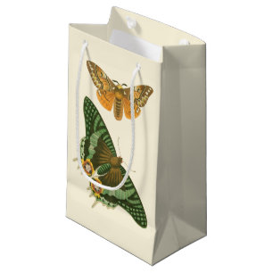 Petit Sac Cadeau Peinture légèrement encadrée de papillon