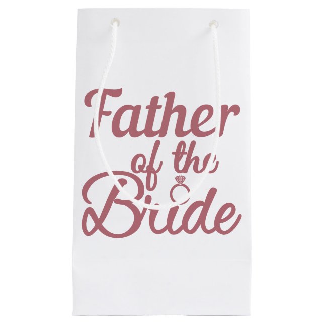 Petit Sac Cadeau Père De La Famille Mariage Mariée (Devant)