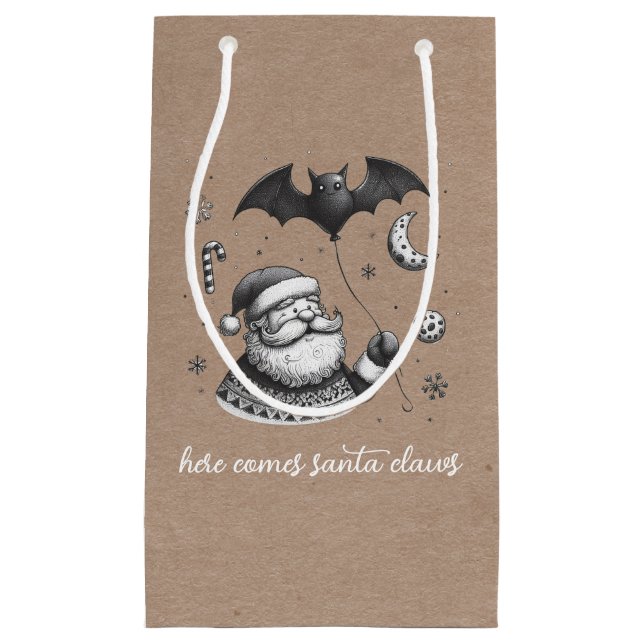 Petit Sac Cadeau Père Noël Claws (Devant)