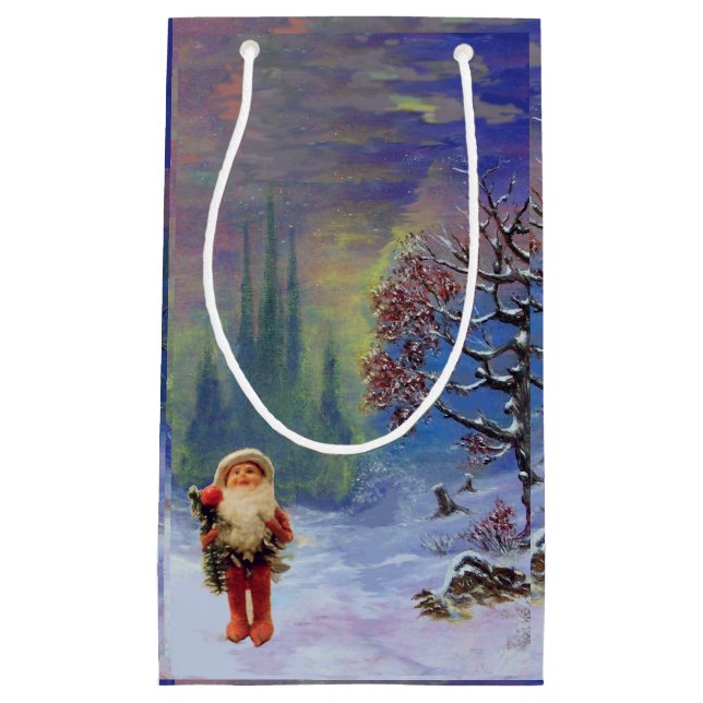 PETIT SAC CADEAU PÈRE NOËL DES GNOMS (Devant)