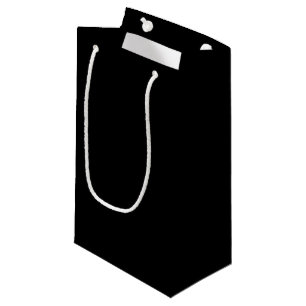 Petit Sac Cadeau Personnaliser simple Noir couleur solide