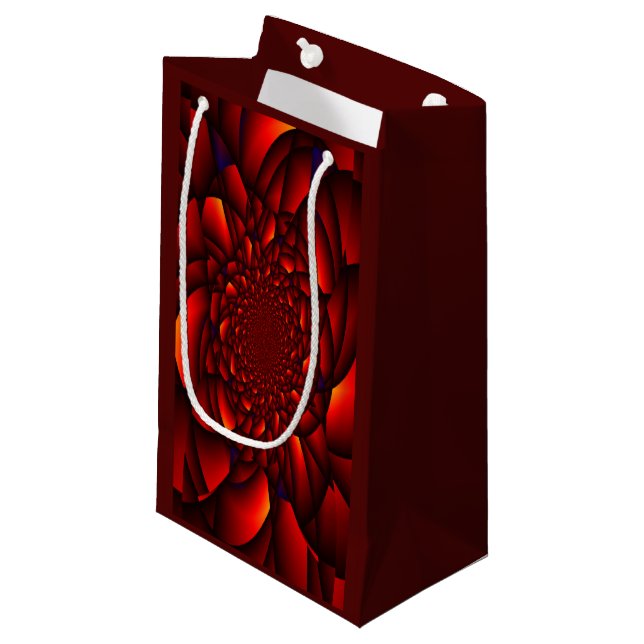 Petit Sac Cadeau Pétale Rouge Noir Bleu (Devant Angle)