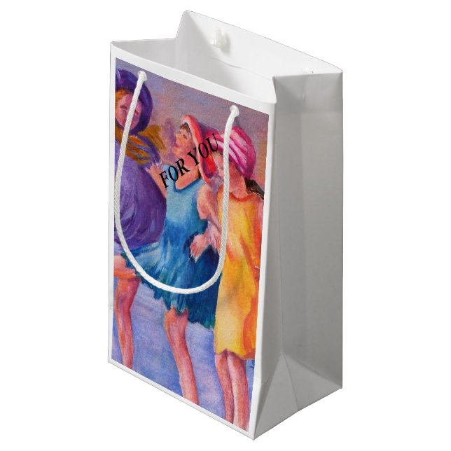 PETIT SAC CADEAU PETITES AMIES DE PLAGE (Devant Angle)