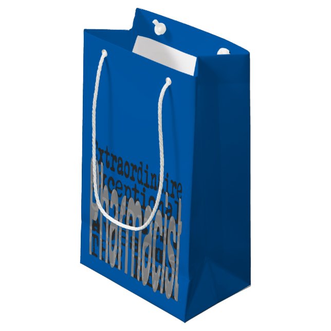 Petit Sac Cadeau Pharmacien Extraordinaire (Devant Angle)
