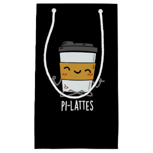 Petit Sac Cadeau Pi-lattes Funny Latte Pilates Pun Dark BG