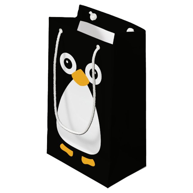 Petit Sac Cadeau Pingouin mignon de vecteur (Devant Angle)