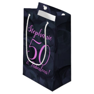 Petit Sac Cadeau Pink Black 50 et fabuleuse fête d'anniversaire