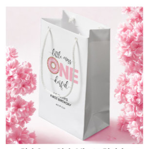 Petit Sac Cadeau Pink Sweet Little MI 1er anniversaire