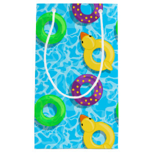Petit Sac Cadeau Piscine pleine de flottements
