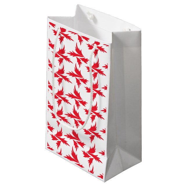 Petit Sac Cadeau plante botanique (Devant Angle)