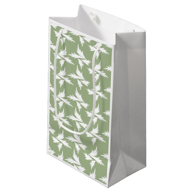 Petit Sac Cadeau plante botanique (Devant Angle)