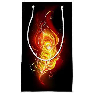 Petit Sac Cadeau Plumes de paquetage de feu