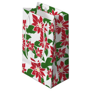 Petit Sac Cadeau Poinsettia