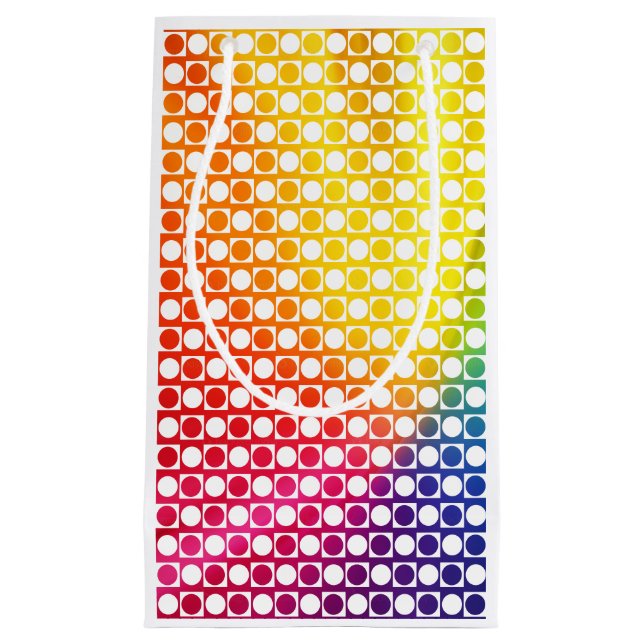 Petit Sac Cadeau Point arc-en-ciel (Devant)