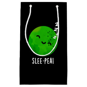 Petit Sac Cadeau Pois lisse Drôle Pois dormant Pun Pois foncé BG