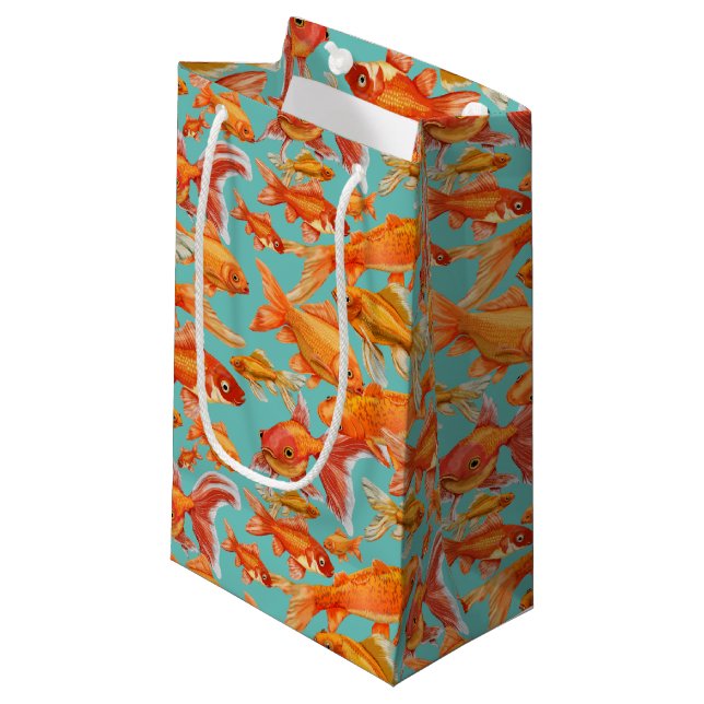 Petit Sac Cadeau Poisson d'or (Devant Angle)