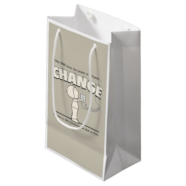 Petit Sac Cadeau Pouvoir de modification (Devant Angle)