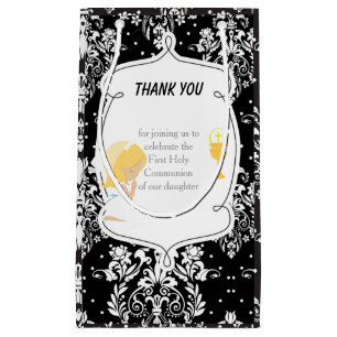 Petit Sac Cadeau Première Communion Blonde cheveux fille Merci