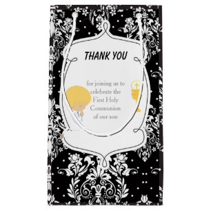 Petit Sac Cadeau Première Communion Blonde cheveux Merci garçon
