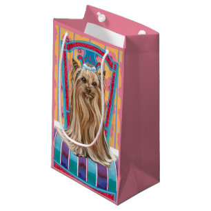 Petit Sac Cadeau Princesse de la Couronne Yorkie