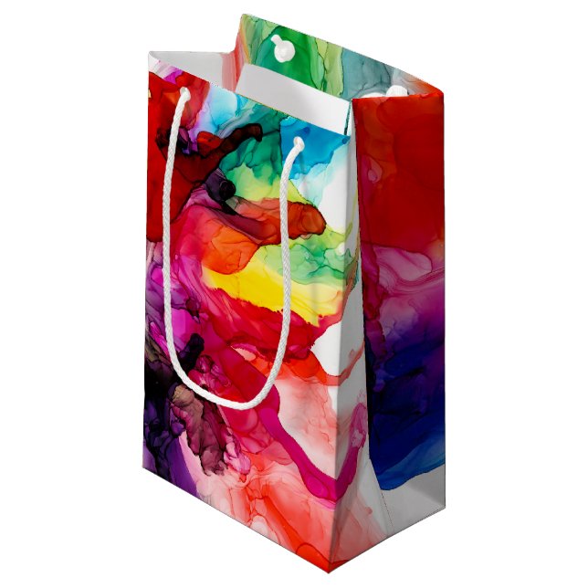 Petit Sac Cadeau Prisme de bijoux - Aquarelle (Devant Angle)