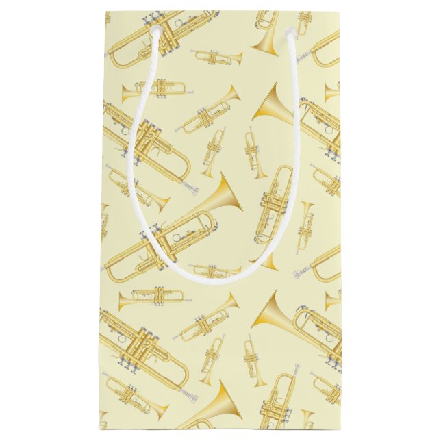 Petit Sac Cadeau Professeur de musique de trompette (Devant)