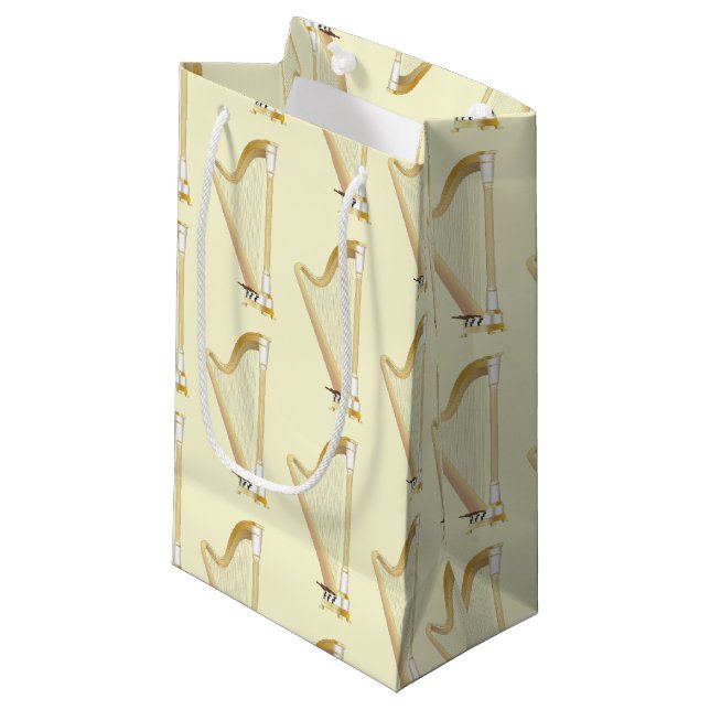 Petit Sac Cadeau Professeur de musique musicale de Harp (Devant Angle)