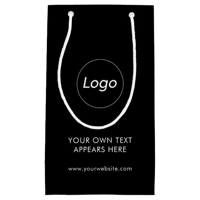 Petit Sac Cadeau Professionnel Entreprise Logo Entreprise (Devant)