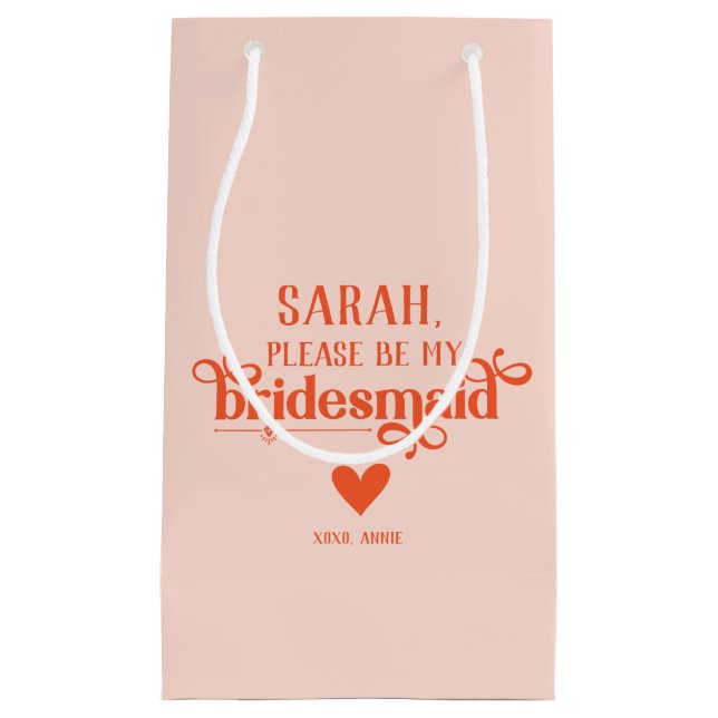 Petit Sac Cadeau Proposition de servante moderne personnalisée (Devant)