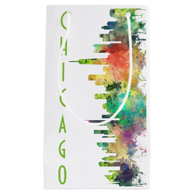 PETIT SAC CADEAU PS D'HORIZON DE CHICAGO, L'ILLINOIS - (Devant)