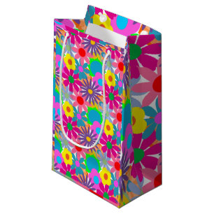 Petit Sac Cadeau Puissance des fleurs des années 1970