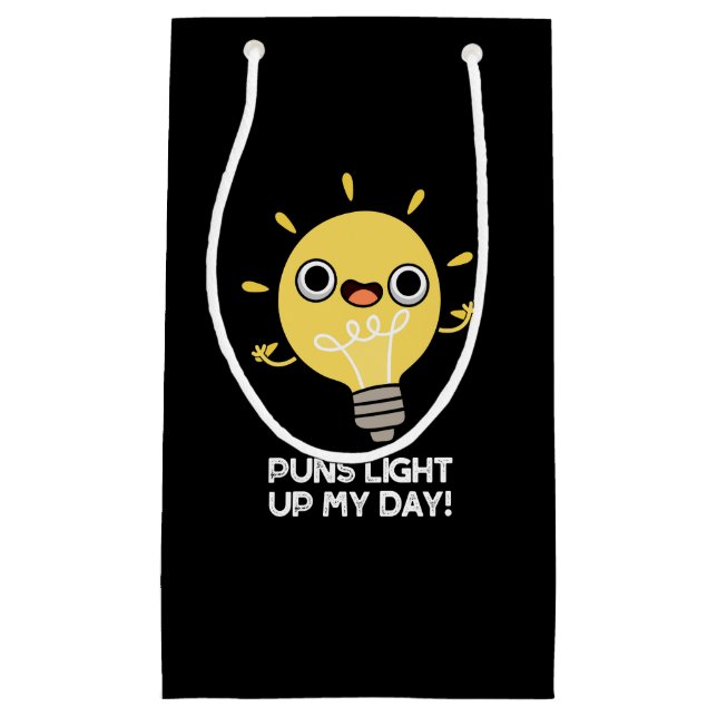 Petit Sac Cadeau Puns Éclairer Ma Journée Amusante Lumière Puce Jeu (Devant)