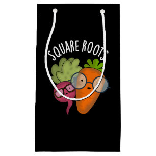 Petit Sac Cadeau Racines carrés drôle Math Pun Dark BG