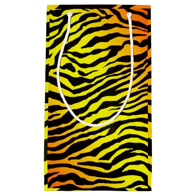 Petit Sac Cadeau Rayures de tigre (Devant)