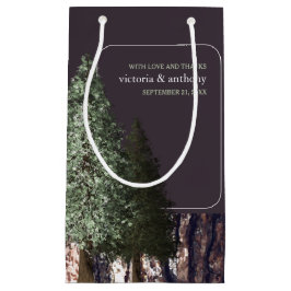 Petit Sac Cadeau Redwoods & Bark, Mariage rustique Favor