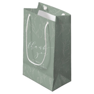 Petit Sac Cadeau Remerciements pour une Baby Shower de Mariée Flora