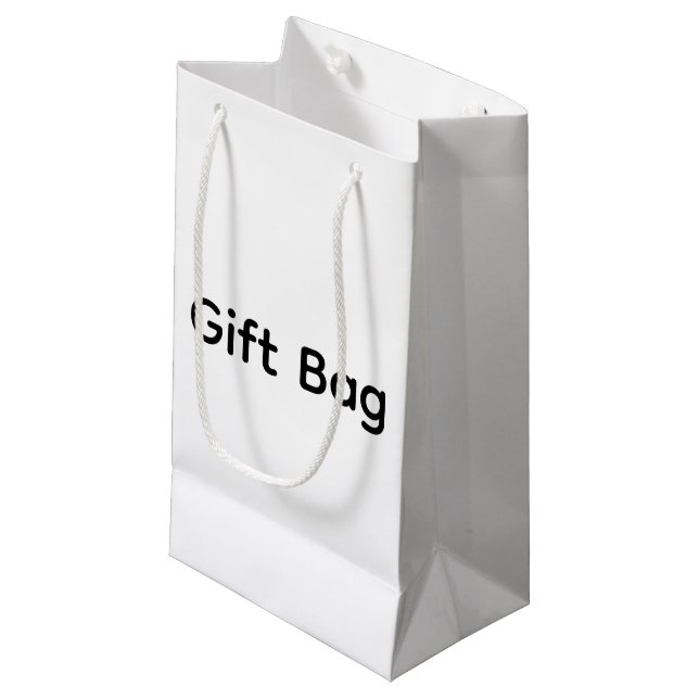 Petit Sac Cadeau Remove This Text & Add Your Own Design (Devant Angle)