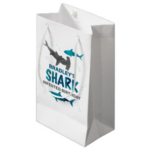 Petit Sac Cadeau Requin infesté n'importe quel âge fête d'anniversa