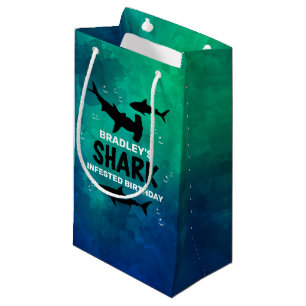 Petit Sac Cadeau Requin infesté n'importe quel âge fête d'anniversa