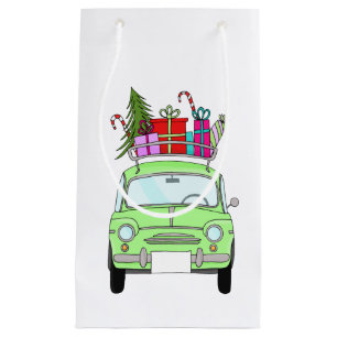 Petit Sac Cadeau Rétro Fiat 500